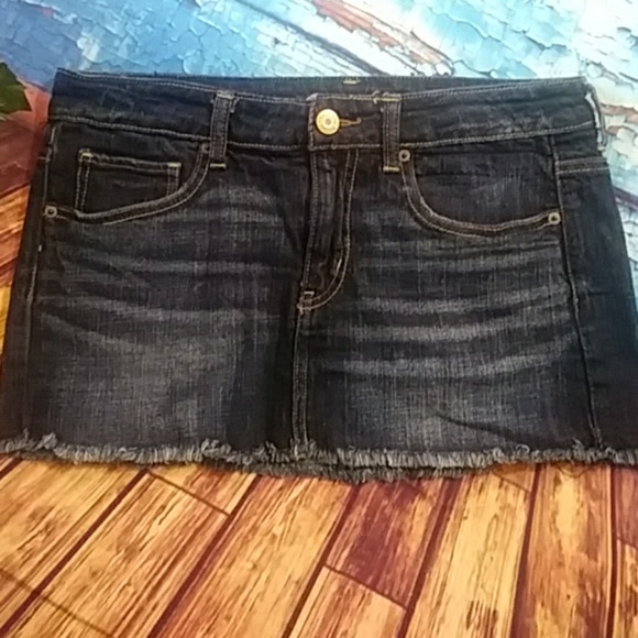 American Eagle's Outfitters blue jean skirt 6 - Picture 2 of 6